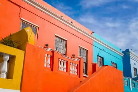 Bokaap housing in its coloured splendour